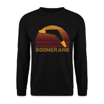 Boomerang - Sweat-shirt Unisexe - noir - Devant - Alina (178cm) & Michal (187cm)