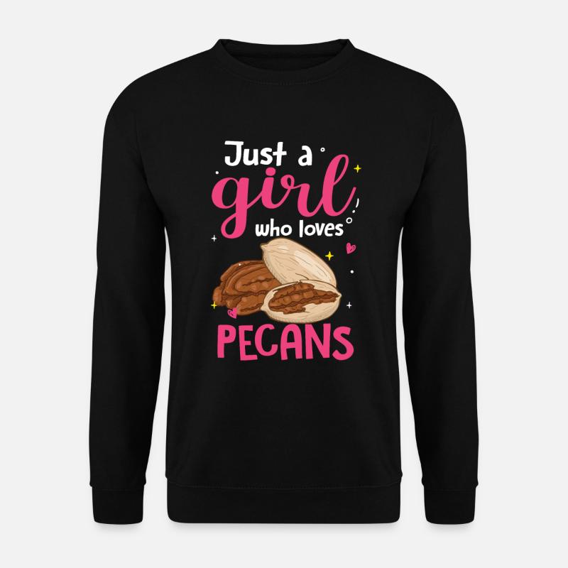 Pecannüsse Nüsse Geschenk - Unisex Pullover - Schwarz