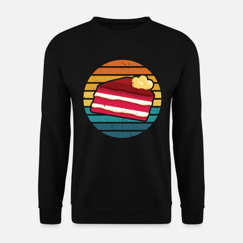 Velvet Cake Kuchen Geschenk - Unisex Pullover - Schwarz