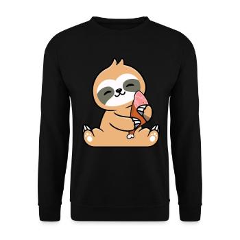 Ham - Unisex Sweatshirt - black - Front - Alina (178cm) & Michal (187cm)