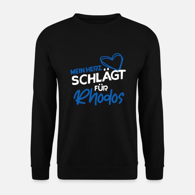 Rhodos - Unisex Pullover - Schwarz
