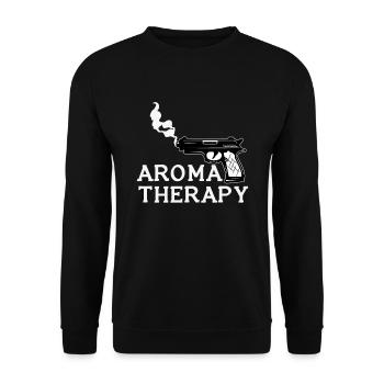 Weapons Fragrance Gift - Unisex Sweatshirt - black - Front - Alina (178cm) & Michal (187cm)