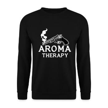 Weapons Fragrance Gift - Unisex Sweatshirt - black - Front - Alina (178cm) & Michal (187cm)