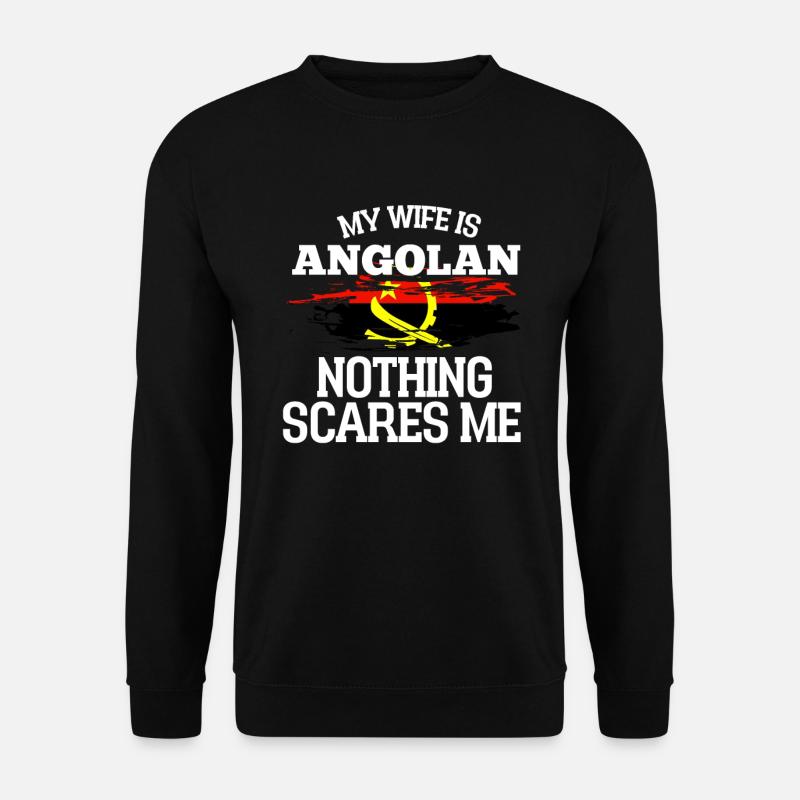 Angola Ehefrau - Unisex Pullover - Schwarz