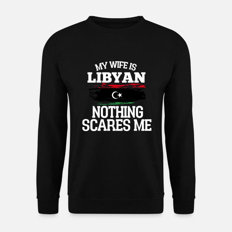 Libia Ehefrau - Unisex Pullover - Schwarz