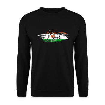 Niger - Unisex Sweatshirt - black - Front - Alina (178cm) & Michal (187cm)