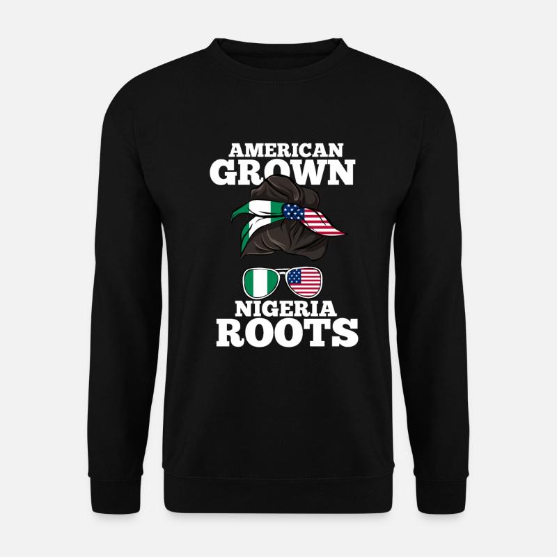 Nigeria - Unisex Pullover - Schwarz
