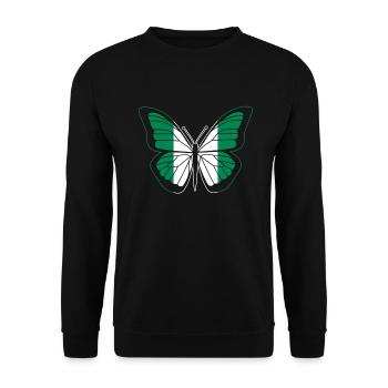 Nigeria - Unisex Pullover - Schwarz - Vorne - Alina (178cm) & Michal (187cm)