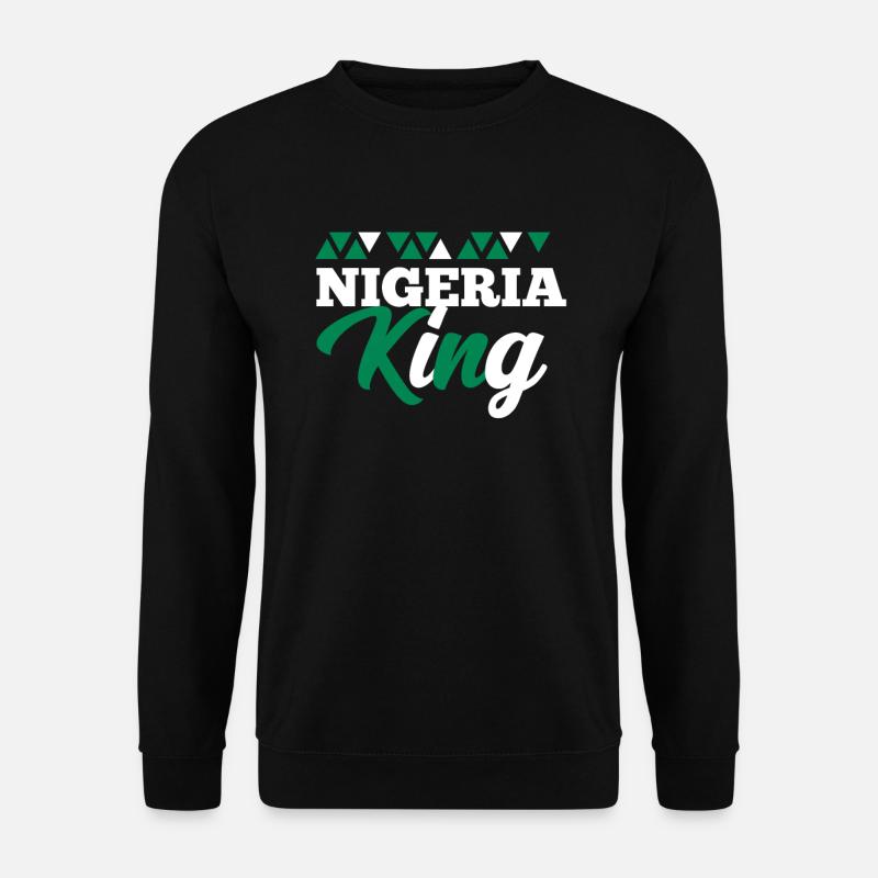 Nigeria - Unisex Pullover - Schwarz