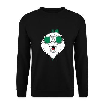 Nigeria - Unisex Pullover - Schwarz - Vorne - Alina (178cm) & Michal (187cm)