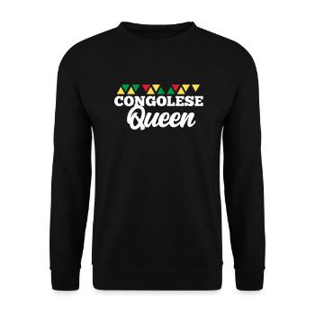 Congo - Unisex Sweatshirt - black - Front - Alina (178cm) & Michal (187cm)