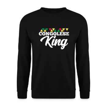 Congo - Unisex Sweatshirt - black - Front - Alina (178cm) & Michal (187cm)