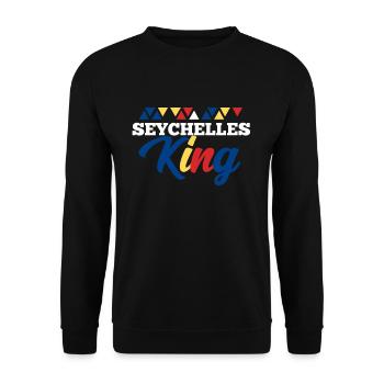 Seychellen - Unisex Pullover - Schwarz - Vorne - Alina (178cm) & Michal (187cm)