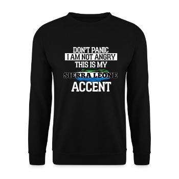 Sierra Leone - Unisex Sweatshirt - black - Front - Alina (178cm) & Michal (187cm)