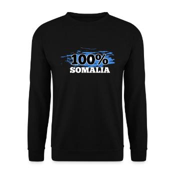 Somalia - Unisex Pullover - Schwarz - Vorne - Alina (178cm) & Michal (187cm)