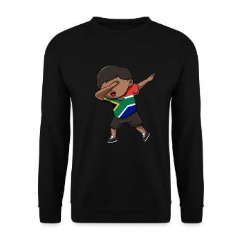 Afrique du Sud - Sweat-shirt Unisexe - noir - Devant - Alina (178cm) & Michal (187cm)