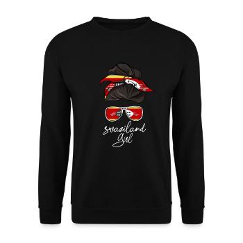 Swaziland - Sweat-shirt Unisexe - noir - Devant - Alina (178cm) & Michal (187cm)