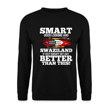 Swaziland - Sweat-shirt Unisexe - noir - Devant - Alina (178cm) & Michal (187cm)