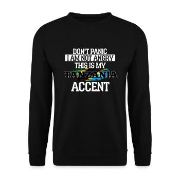 Tanzania - Unisex Sweatshirt - black - Front - Alina (178cm) & Michal (187cm)