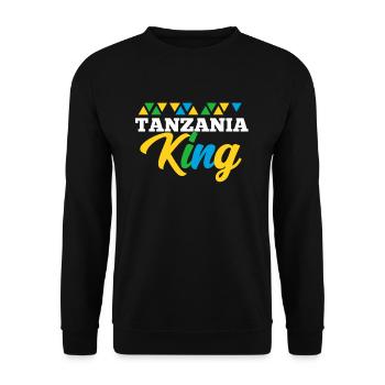Tanzania - Unisex Sweatshirt - black - Front - Alina (178cm) & Michal (187cm)