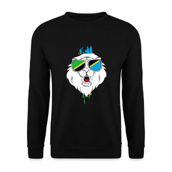 Tanzania - Unisex Sweatshirt - black - Front - Alina (178cm) & Michal (187cm)