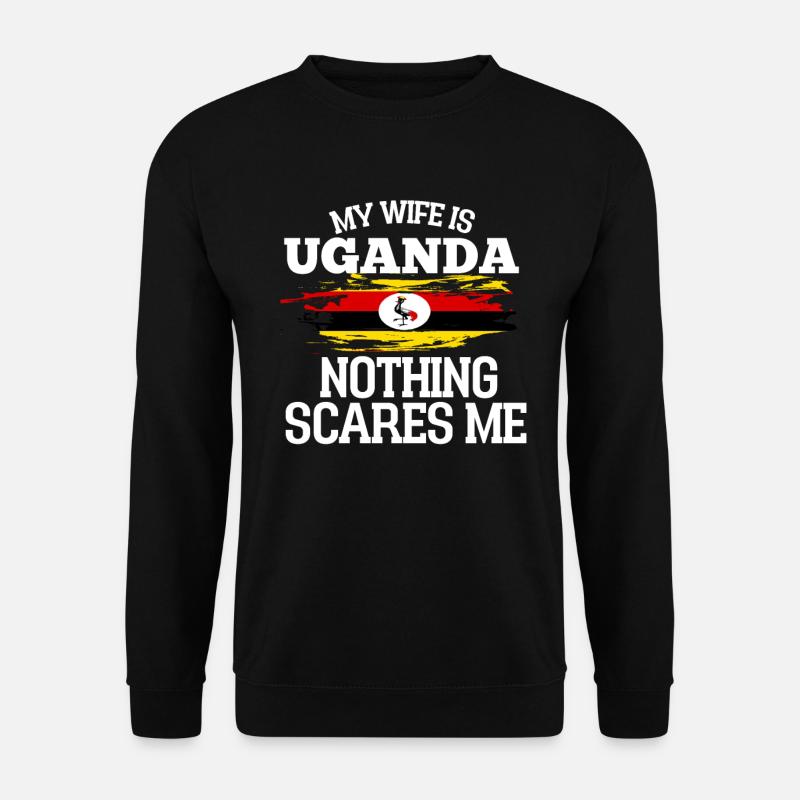 Uganda - Unisex Pullover - Schwarz