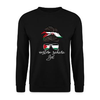 Sahara occidental - Sweat-shirt Unisexe - noir - Devant - Alina (178cm) & Michal (187cm)
