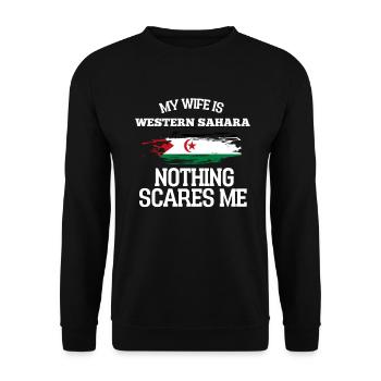 Sahara occidental - Sweat-shirt Unisexe - noir - Devant - Alina (178cm) & Michal (187cm)