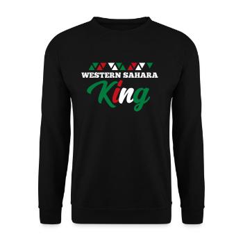 Sahara occidental - Sweat-shirt Unisexe - noir - Devant - Alina (178cm) & Michal (187cm)