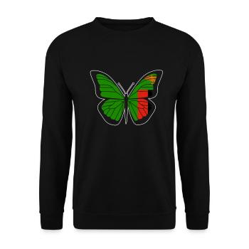 Sambia - Unisex Pullover - Schwarz - Vorne - Alina (178cm) & Michal (187cm)
