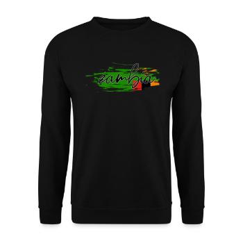 Sambia - Unisex Pullover - Schwarz - Vorne - Alina (178cm) & Michal (187cm)