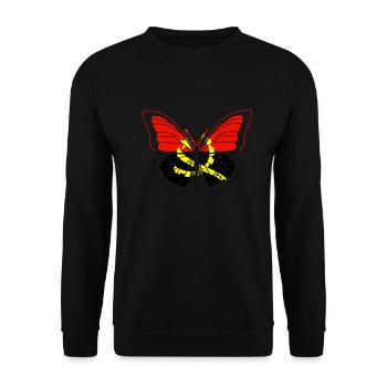 Angola - Unisex Sweatshirt - black - Front - Alina (178cm) & Michal (187cm)