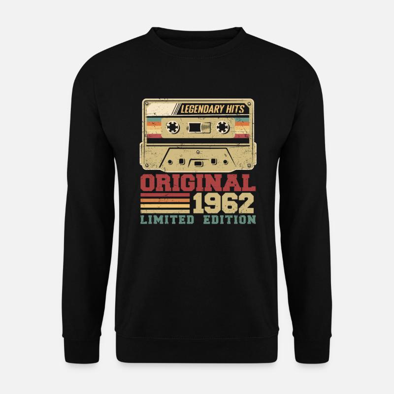 Original 1962 Vintage Geburtstagsgeschenk 1962 - Unisex Pullover - Schwarz