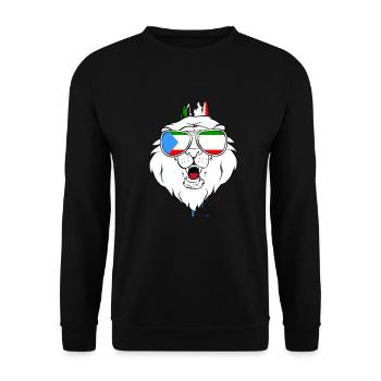 Equatorial Guinea - Unisex Sweatshirt - black - Front - Alina (178cm) & Michal (187cm)