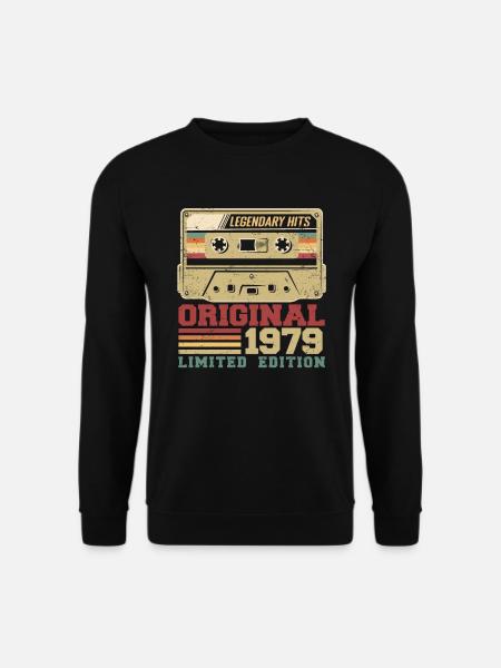 Original 1979 Vintage Geburtstagsgeschenk 1979 - Unisex Pullover - Schwarz