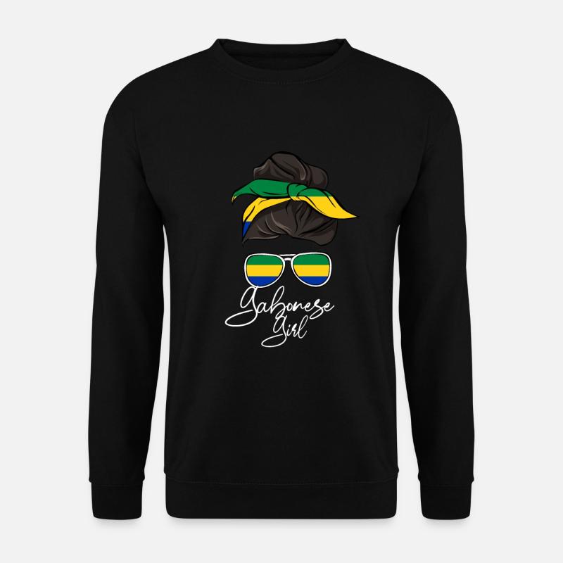 Gabon - Unisex Pullover - Schwarz