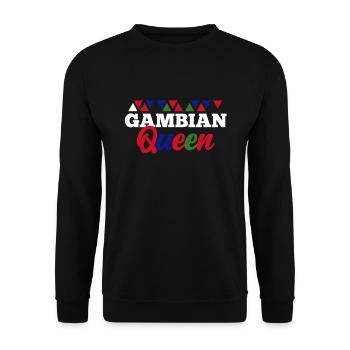Gambie - Sweat-shirt Unisexe - noir - Devant - Alina (178cm) & Michal (187cm)