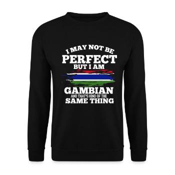 Gambie - Sweat-shirt Unisexe - noir - Devant - Alina (178cm) & Michal (187cm)