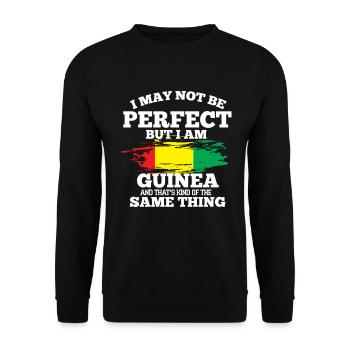 Guinea - Unisex Sweatshirt - black - Front - Alina (178cm) & Michal (187cm)
