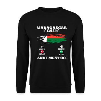 Madagaskar - Unisex Pullover - Schwarz - Vorne - Alina (178cm) & Michal (187cm)