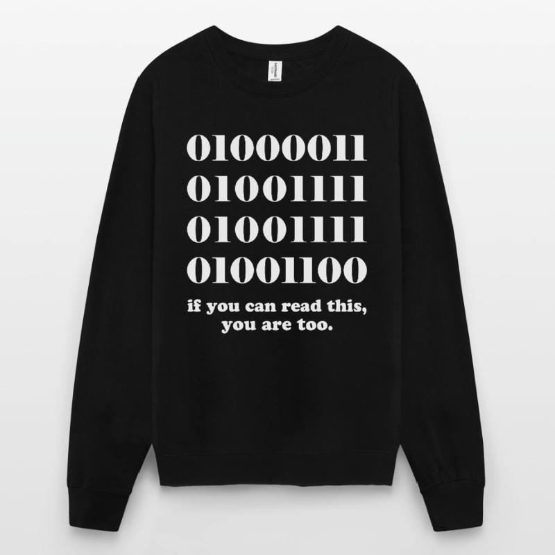 Computer binary code developers gift Unisex Sweatshirt