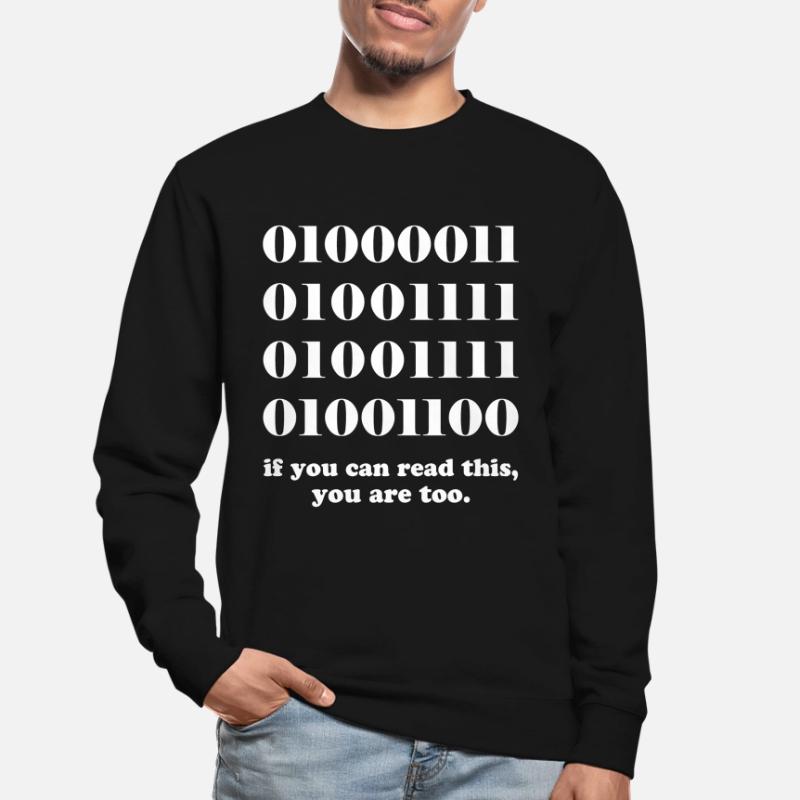 Computer binary code developers gift Unisex Sweatshirt