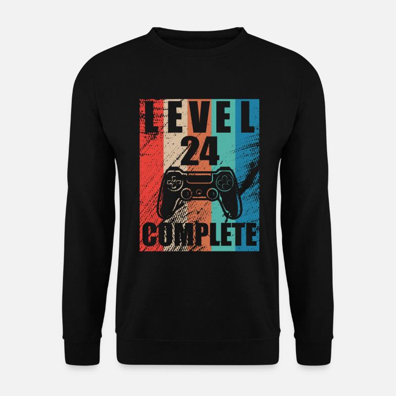 Level 24 complete - Unisex Sweatshirt - black