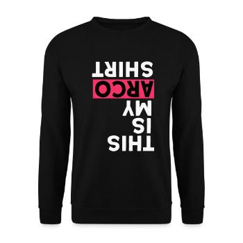 Acrobatic Gymnastic Sport Geschenk - Unisex Pullover - Schwarz - Vorne - Alina (178cm) & Michal (187cm)