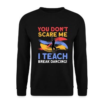 Breakdancing - Unisex Pullover - Schwarz - Vorne - Alina (178cm) & Michal (187cm)