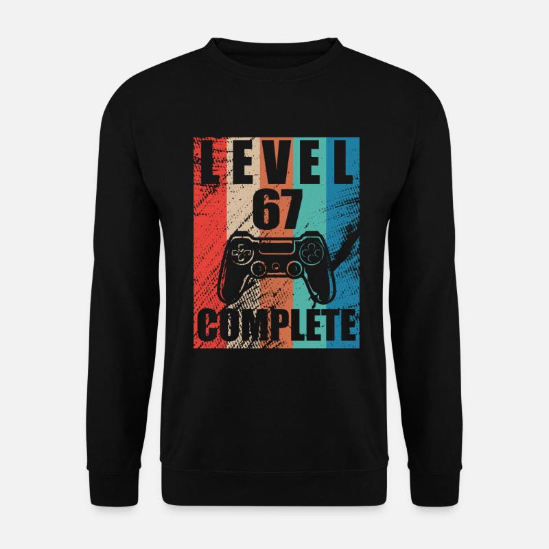 Level 67 abgeschlossen - Unisex Pullover - Schwarz