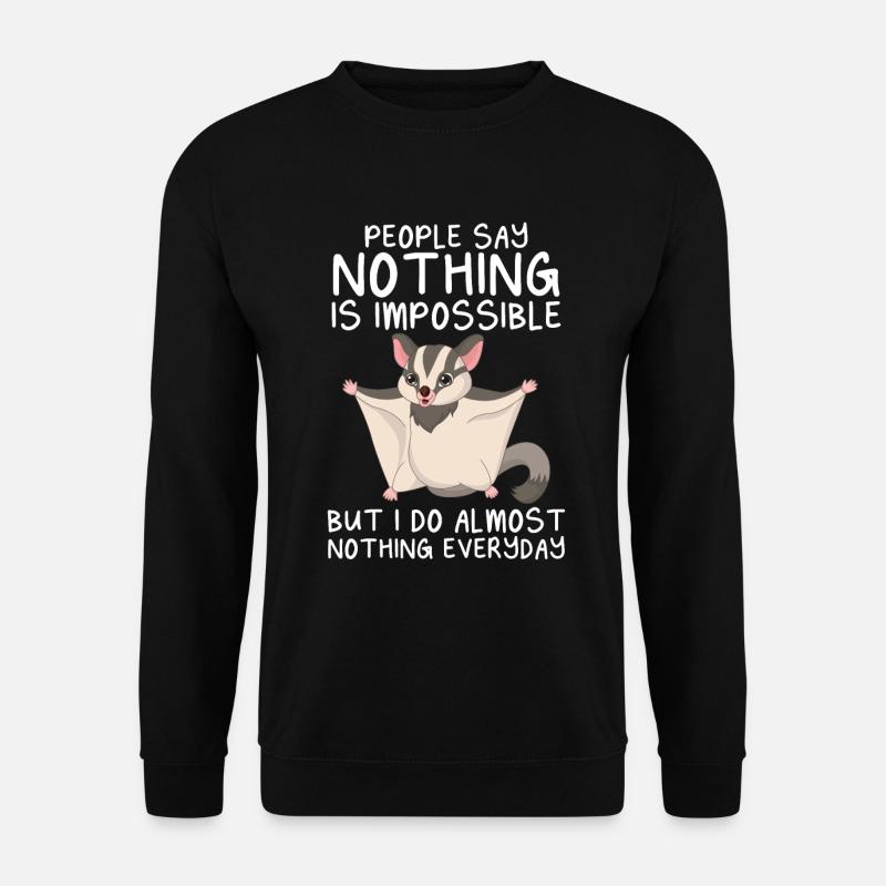 Sugar Glider Flughörnchen - Unisex Pullover - Schwarz