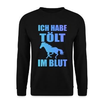 Isländer Islandpferd Islandpferde Geschenk - Sweat-shirt Unisexe - noir - Devant - Alina (178cm) & Michal (187cm)