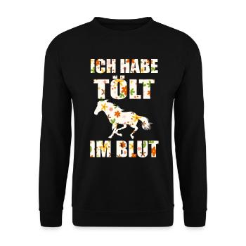Isländer Islandpferd Islandpferde Geschenk - Sweat-shirt Unisexe - noir - Devant - Alina (178cm) & Michal (187cm)