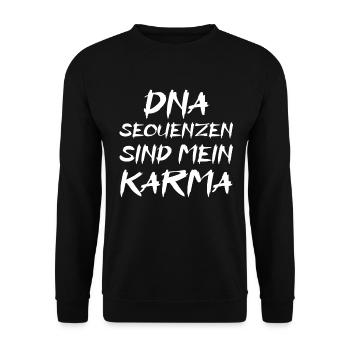 DNA Sequenzen Sind Mein Karma - Sweat-shirt Unisexe - noir - Devant - Alina (178cm) & Michal (187cm)